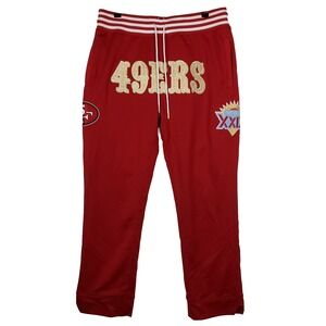 Just Don San Francisco 49ers Mitchell & Ness NFL Medium Pants Red White‎ New